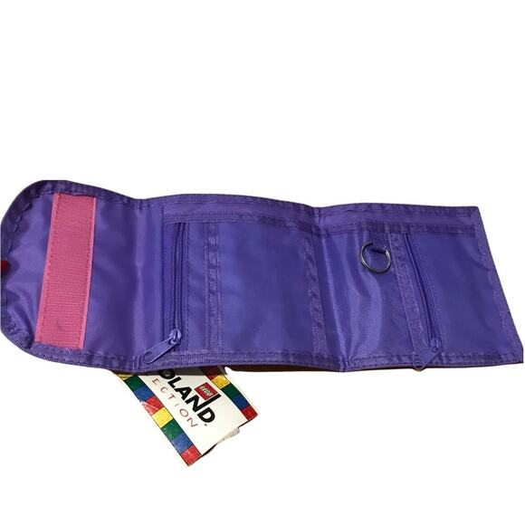 LEGOLAND New With Tags Flower Wallet Vintage 90s Floral Coin Purse Kids Girls - Picture 3 of 3